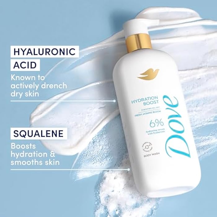 Dove Serum Body Wash Hydration Boost actively drenches dry skin with Hyaluronic Acid Serum 18.5 Fl Oz - Image 5